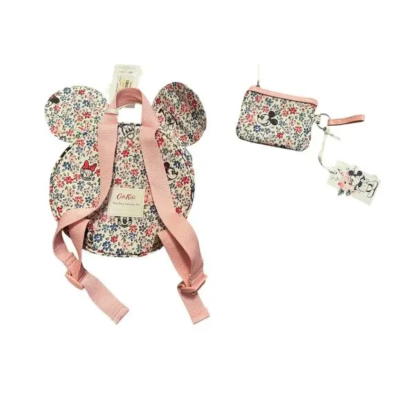 Disney X Cath Kidston Floral Kids Backpack and Wallet Limited Edition Mickey NWT
